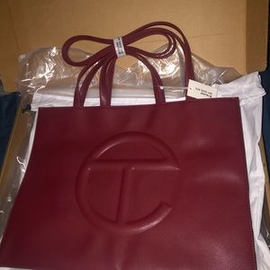 Telfar Oxblood Large Shopping Bag